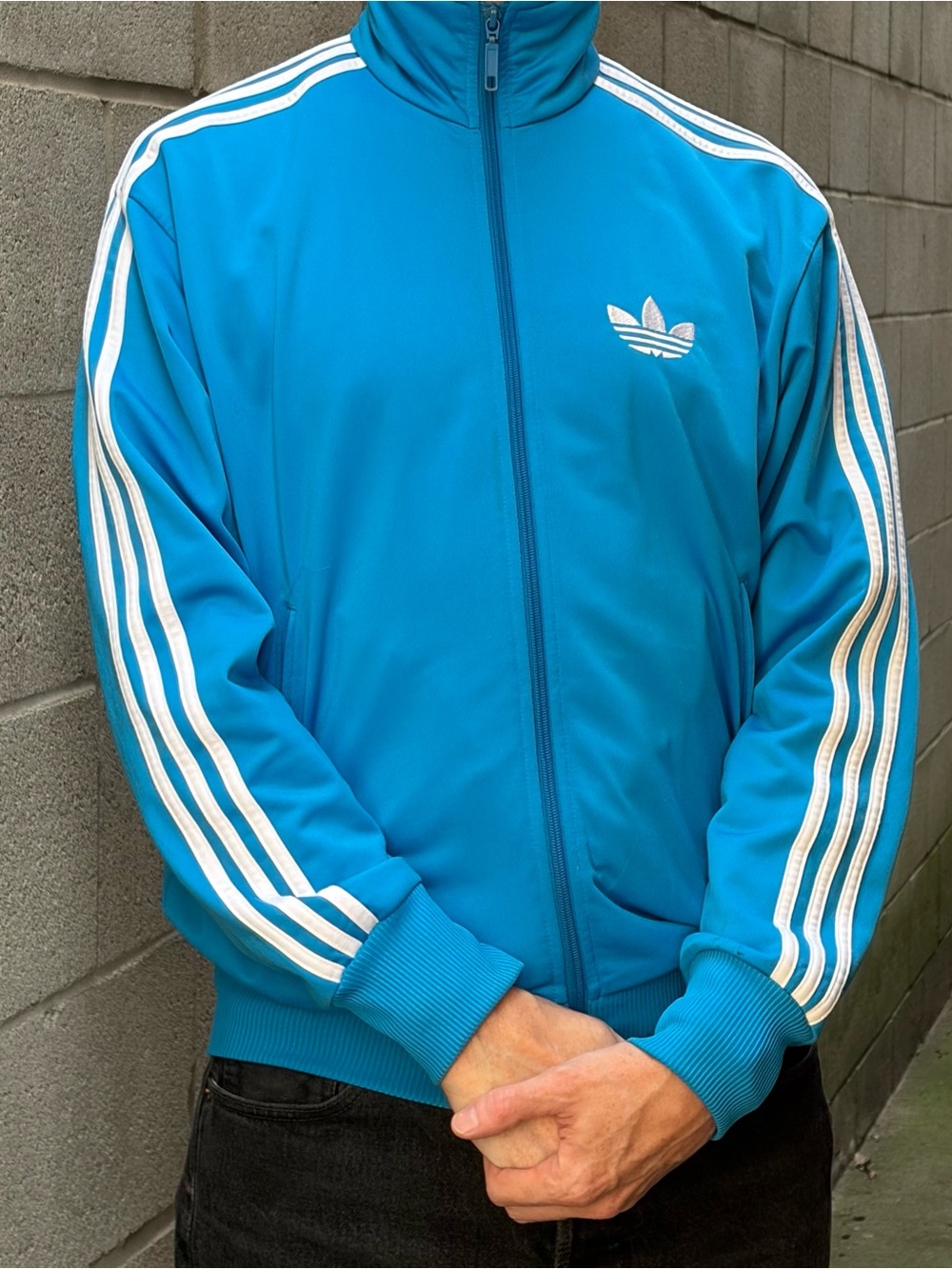 Adidas Originals Firebird Track Jacket - Sky Blue - Small